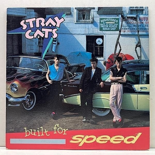 レコードメイン画像：極美盤!! USオリジナル STRAY CATS Built For Speed ('82 EMI America) ストレイ・キャッツ 初の米国進出アルバム ネオロカ名盤 米 LP