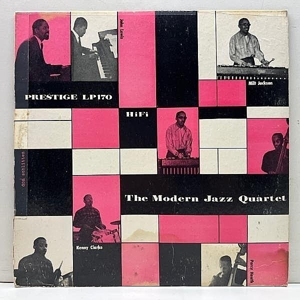 レコードメイン画像：USオリジナル 10'' 原盤【1st NYC 臙脂シルバー】The MODERN JAZZ QUARTET (Prestige PRLP 170) w/ John Lewis, Percy Heath, Kenny Clarke