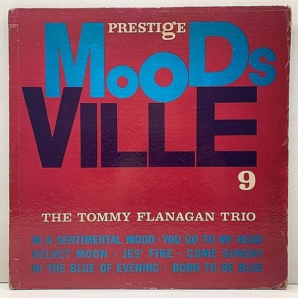 レコードメイン画像：レア US 完全オリジナル MONO 深溝 RVG刻印 TOMMY FLANAGAN TRIO (Moodsville MVLP Vol. 9) トミー・フラナガン・トリオ『静』の極み