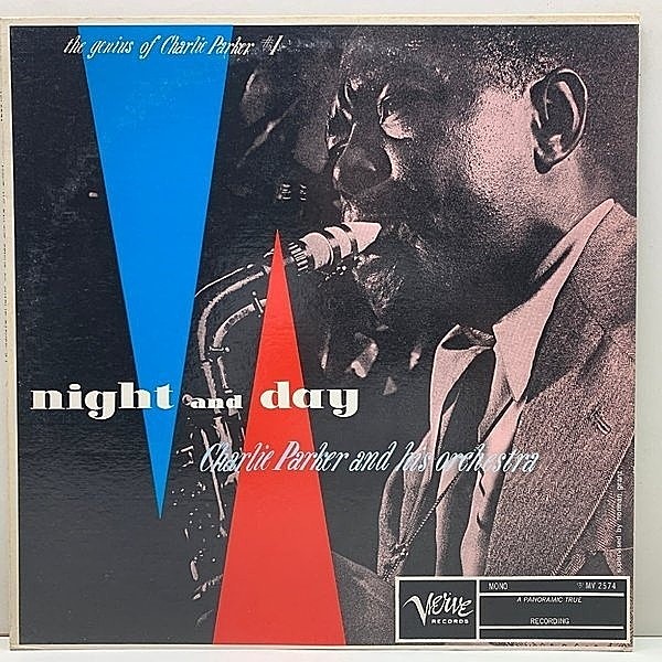 レコードメイン画像：美盤!!【MONO】CHARLIE PARKER Night And Day (Verve MV 2574) チャーリー・パーカー／ナイト・アンド・デイ JPN 70's モノラル LP