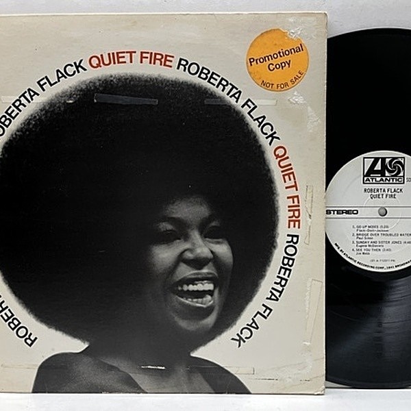 レコードメイン画像：良好盤!! 白プロモ USオリジナル 初版 BROADWAYリム ROBERTA FLACK Quiet Fire ('71 Atlantic) ロバータ・フラック 米 初回 LP