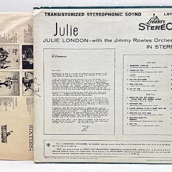稀少USオリジナルLiveジュリーロンドンJulie Londonレコード Yahoo!オークション -「julie london」(ジャズ) (レコード)の