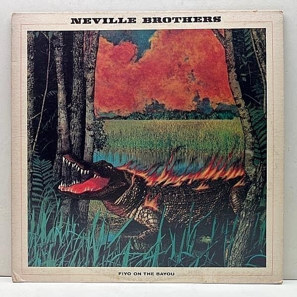レコードメイン画像：【濃厚なニューオリンズ／スワンプFUNK】プロモ USオリジナル NEVILLE BROTHERS Fiyo On The Bayou (A&M) DR. JOHN, WHITNEY HOUSTON 参加