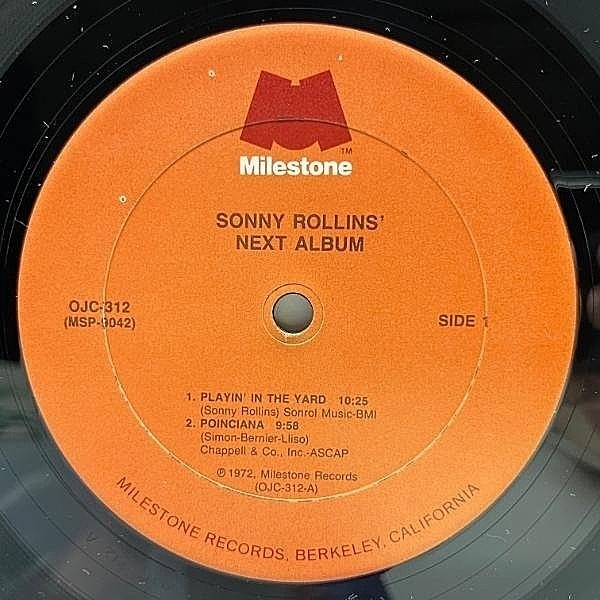 （LP） ソニー・ロリンズ / ホーン・カルチャー Milestone　1028 SONNY ROLLINS / Next Album (LP) / Milestone | WAXPEND RECORDS