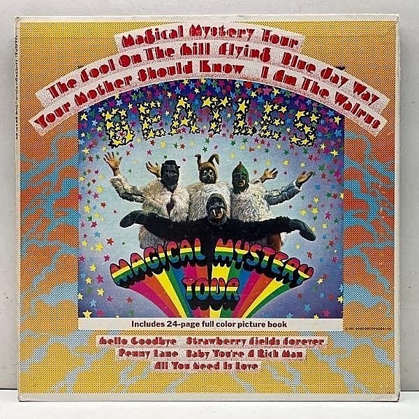 レコードメイン画像：激レア!良好!【MONO】初版 虹ラベル USオリジナル THE BEATLES Magical Mystery Tour ('67 Capitol) 米 モノラル 冊子・全ページあり LP