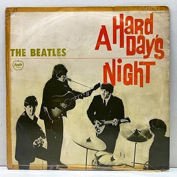 レコードメイン画像：美盤!! '69年 JPN 初期プレス THE BEATLES A Hard Day's Night (Apple AP-8147) 東芝音楽工業 ペラ・フリップバック仕様 ビートルズ LP
