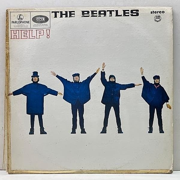 レコードメイン画像：美盤!! フィリピン Philippinesプレス Y&Bラベル THE BEATLES Help! (Parlophone PCS 3071) PARIロゴ入り 辺境盤 ビートルズ／ヘルプ LP