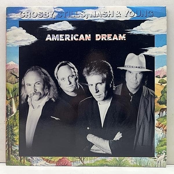 レコードメイン画像：USオリジナル 手書きDMM刻印 CROSBY STILLS, NASH & YOUNG American Dream ('88 Atlantic) 約18年ぶりとなった再結成アルバム LP