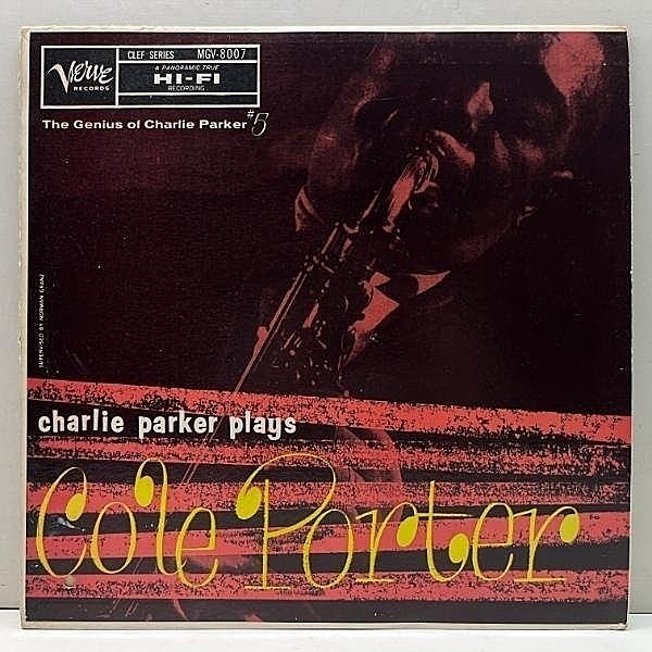 レコードメイン画像：【最後のスタジオ録音】良好!! MONO US初期プレス CHARLIE PARKER Plays Cole Porter (Verve MG V-8007) w/ Walter Bishop Jr., Roy Haynes