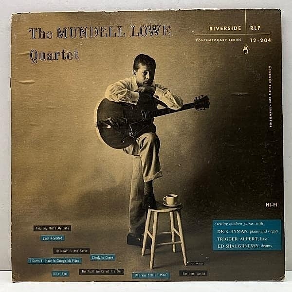 レコードメイン画像：良好盤!! FLAT 白ラベ 深溝 オリジナル MUNDELL LOWE QUARTET (Riverside RLP 12-204) MONO フラット盤 w/ Dick Hyman, Trigger Alpert