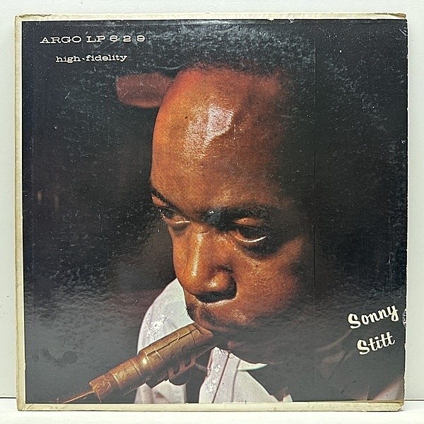 レコードメイン画像：USオリジナル MONO 初版 黒銀ラベ 深溝 SONNY STITT S.T (Argo 629) ピアノトリオをバックにしたソニー・スティットのワンホーン好演