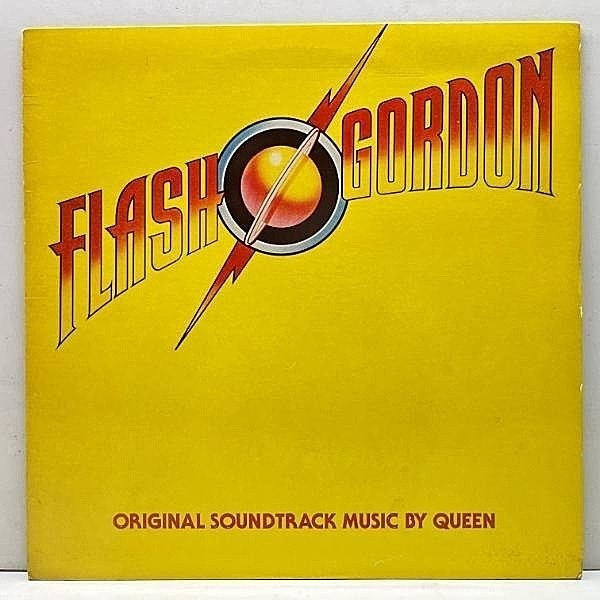 レコードメイン画像：美盤!! USオリジナル エンボス凸仕様 QUEEN Flash Gordon クイーン／フラッシュ・ゴードン ('80 Elektra) マシンEDP刻印 w/専用厚紙シート