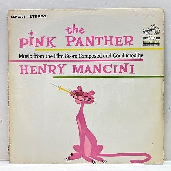 レコードメイン画像：USオリジナル 初版 太字DYNAGROOVE付き 深溝 HENRY MANCINI Pink Panther ('63 RCA) ヘンリー・マンシーニ／ピンクの豹