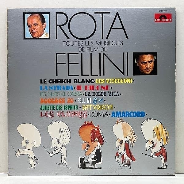 レコードメイン画像：美盤!! 仏プレス NINO ROTA Toutes Les Musiques De Film De Fellini ('74 Polydor) ニーノ・ロータ フェデリコ・フェリーニ 映画音楽集