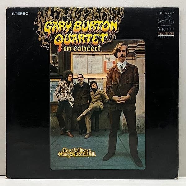 レコードメイン画像：美盤!! 深溝 JPNオリジ GARY BURTON In Concert ('68 Victor) ゲイリー・バートン・カーネギー・ホール・コンサート w/ Larry Coryell