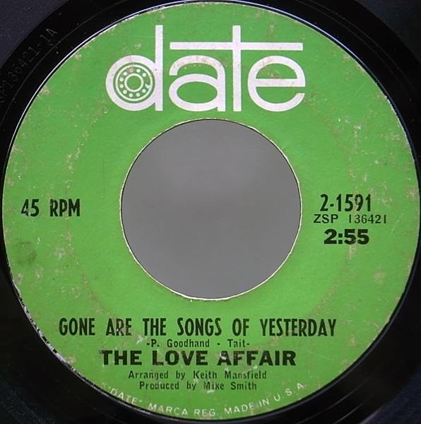 LOVE AFFAIR / Everlasting Love / Gone Are The Songs Of Yesterday LOVE AFFAIR / Everlasting Love / Gone Are The Songs Of Yesterday
