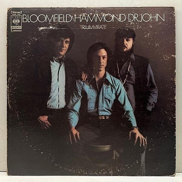 レコードメイン画像：良好盤!! '73年 初版 JPN 日オリジ MIKE BLOOMFIELD / JOHN PAUL HAMMOND / DR. JOHN Triumvirate 『三頭政治』奇跡のレアセッション！