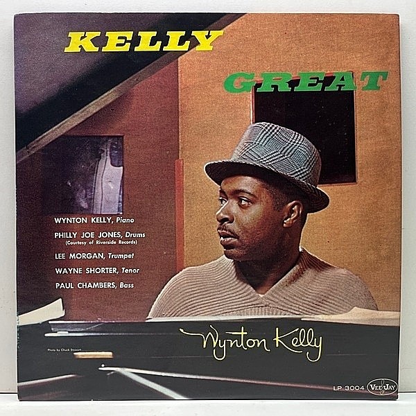 レコードメイン画像：良好品!! US初期プレス 黒ラベ AudioMatrix刻印 WYNTON KELLY Kelly Great (Vee Jay VJLP-3004) w/ Lee Morgan, Wayne Shorter ほか LP