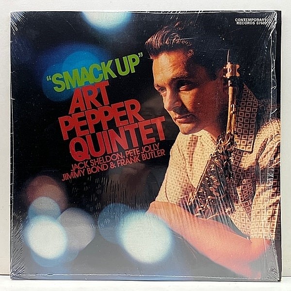 レコードメイン画像：シュリンク美品!! ART PEPPER Smack Up (Contemporary) アート・ペッパー 活動前期『最後の傑作』w/ Jack Sheldon 米OJCリイシュー