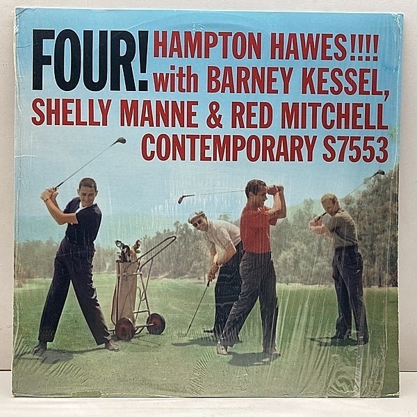 レコードメイン画像：シュリンク良好!! HAMPTON HAWES Four! ハンプトン・ホーズ／フォア！(Contemporary) Barney Kessel, Shelly Manne 米OJCリイシュー LP