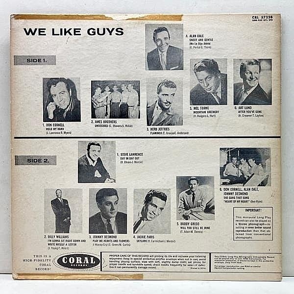 VARIOUS / We Like Guys! (LP) / Coral | WAXPEND RECORDS