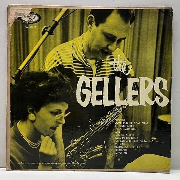 レコードメイン画像：オリジナル [YMG, 銀縁, 青バック] 音質抜群!! HERB, LORRAINE GELLER QUARTET The Gellers (EmArcy MG-36024) ワンホーン傑作盤