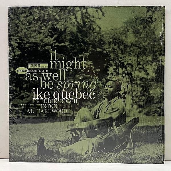 レコードメイン画像：シュリンク美品!!【VANGELDER刻印】IKE QUEBEC It Might As Well Be Spring (Blue Note BLP 84105) アイク・ケベック 春の如く US 70s 音符