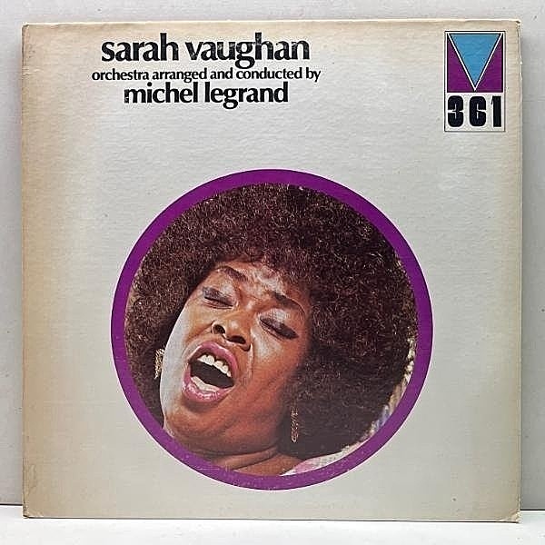 レコードメイン画像：良好盤!! USオリジナル SARAH VAUGHAN & MICHEL LeGRAND Orchestra Arranged And Conducted By ('72 Mainstream MRL 361) ※珍しい赤ラベル