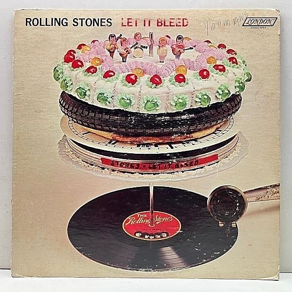 レコードメイン画像：レアな良好盤!!【手書きT刻印＝Terre Hauteプレス】USオリジナル ROLLING STONES Let It Bleed ('69 London) Made In U.S.A.表記あり LP