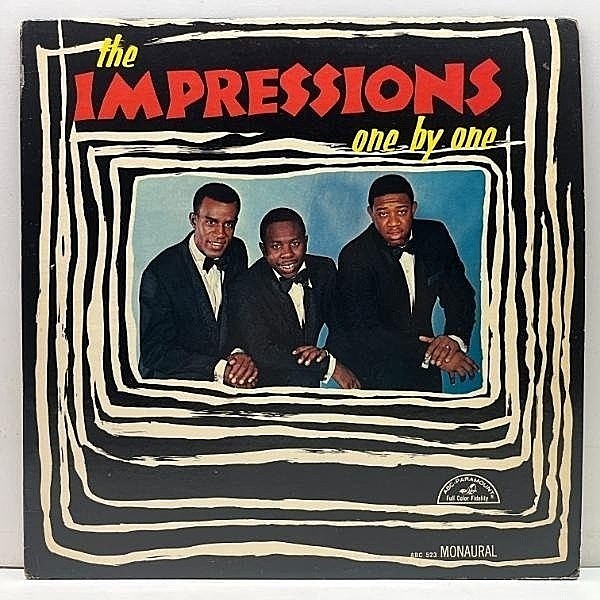 レコードメイン画像：【カーティス擁する最高のスウィートソウル】良好!! MONO 米オリジナル IMPRESSIONS One By One ('65 ABC) CURTIS MAYFIELD 在籍 LP