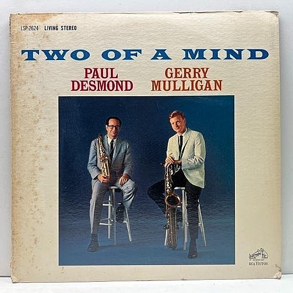 レコードメイン画像：対話が愉しいStereoの美盤!! 1Sマト 深溝 US初期プレス PAUL DESMOND GERRY MULLIGAN Two Of A Mind ('62 RCA) 優秀録音