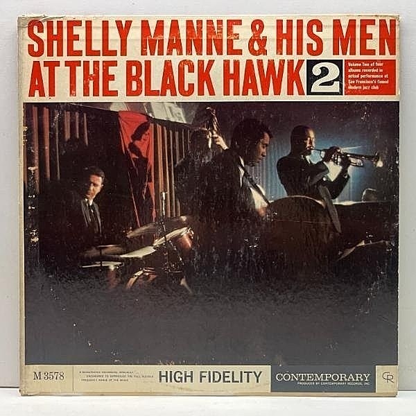 レコードメイン画像：極美盤!! MONO 深溝 USオリジナル SHELLY MANNE At The Black Hawk Vol. 2 ('60 Contemporary) Joe Gordon, Richie Kamuca, Victor Feldman