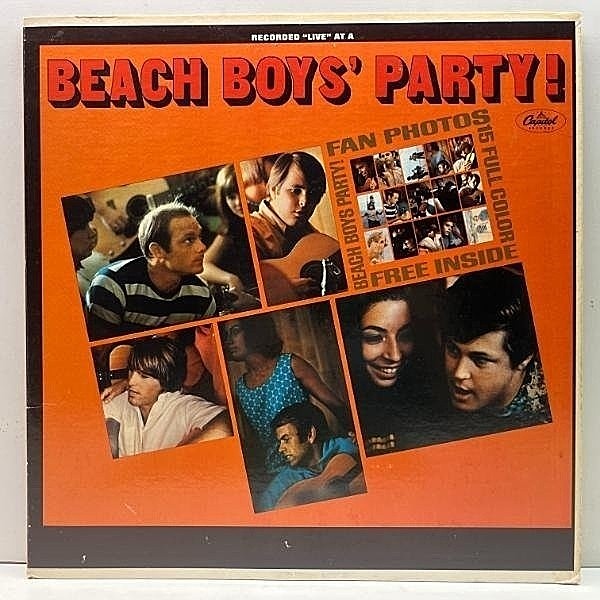 レコードメイン画像：良好盤!! USオリジナル 初版 MONO 虹ラベ THE BEACH BOYS Party! ('65 Capitol) BEATLES, BOB DYLAN カヴァー収録 ビーチ・ボーイズ LP