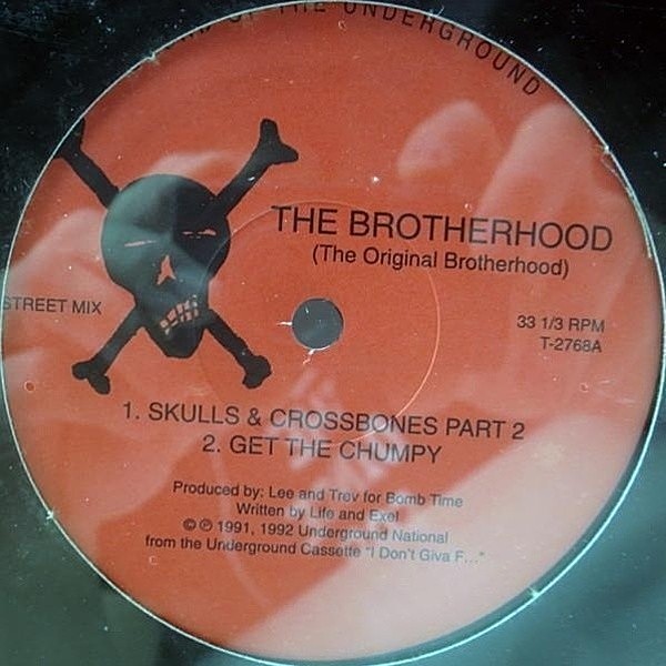 レコードメイン画像：激レア SEALED 未開封 USオリジナル【MELVIN BLISS使い】BROTHERHOOD Skulls & Crossbones Part 2 レア・ランダム Philly Rare Random Rap