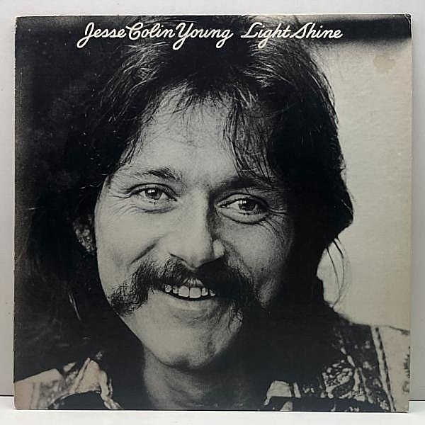 レコードメイン画像：良好品!! USオリジナル 初版パームツリー W無し JESSE COLIN YOUNG Light Shine ('74 Warner) ファットみ溢れる Free Soul 等 YOUNG BLOODS