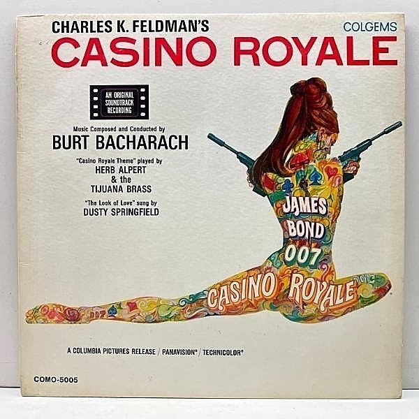 レコードメイン画像：USオリジナル MONO 深溝 007 CASINO ROYALE ('67 Colgems) w/ BURT BACHARACH, DUSTY SPRINGFIELD カジノ・ロワイヤル James Bond