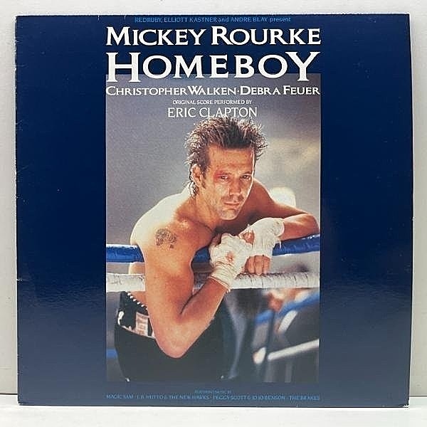 レコードメイン画像：良好!! '89年 希少アナログ ERIC CLAPTON Homeboy (Virgin) Italy-Original ミッキー・ロークの原案＆主演映画 OST サントラ