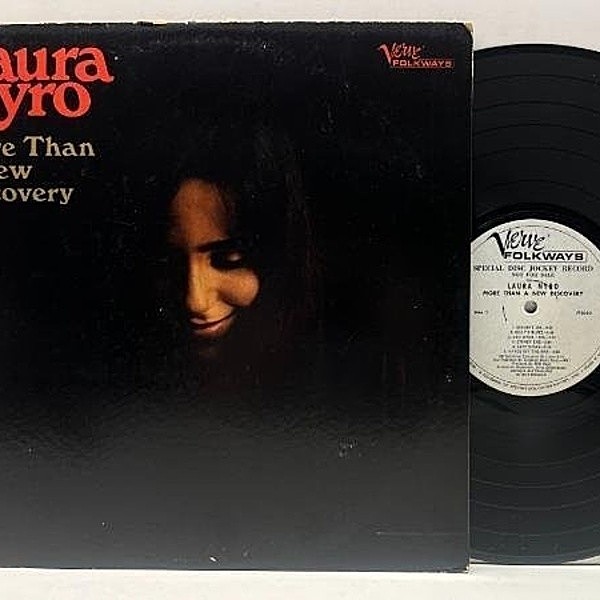レコードメイン画像：激レア【白プロモ MONO】美盤!! 初版Folkways US 完全オリジナル LAURA NYRO More Than A New Discovery '67年 1stデビュー Promo モノラル