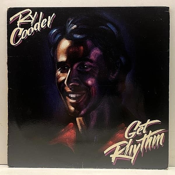 レコードメイン画像：USオリジナル 手書きDMM刻印 RY COODER Get Rhythm ('87 Warner) JOHNNY CASH カヴァーなど Harry Dean Stanton 参加 ライ・クーダー LP