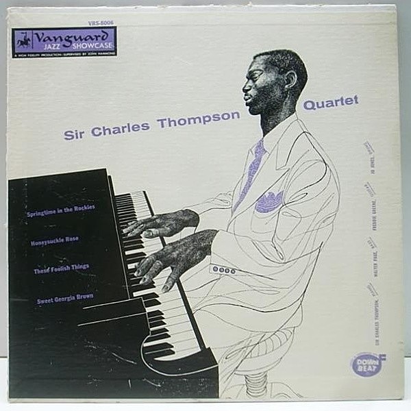 レコードメイン画像：美盤!! 10 FLAT 深溝 MONO オリジナル SIR CHARLES THOMPSON Quartet ('54 Vanguard) FREDDIE GREEN 他