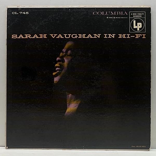 レコードメイン画像：【w/ Miles Davis, Freddie Green】MONO 6eye 深溝 オリジナル SARAH VAUGHAN In Hi-Fi (Columbia CL 745) サラ・ヴォーンの隠れた名盤