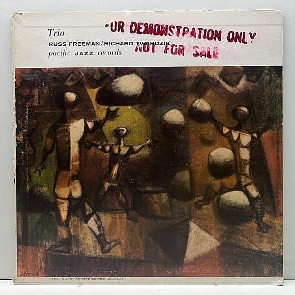 レコードメイン画像：【リチャード・ツワージクの貴重な初リーダー録音】USオリジナル MONO 深溝 RICHARD TWARDZIK, RUSS FREEMAN Trio ('56 Pacific Jazz)