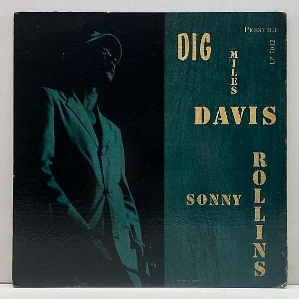 レコードメイン画像：【NYC＆青緑NYジャケ】良好!! MILES DAVIS, SONNY ROLLINS Dig (Prestige 7012) 手書きRVG 深溝 MONO w/ JACKIE McLEAN, WALTER BISHOP