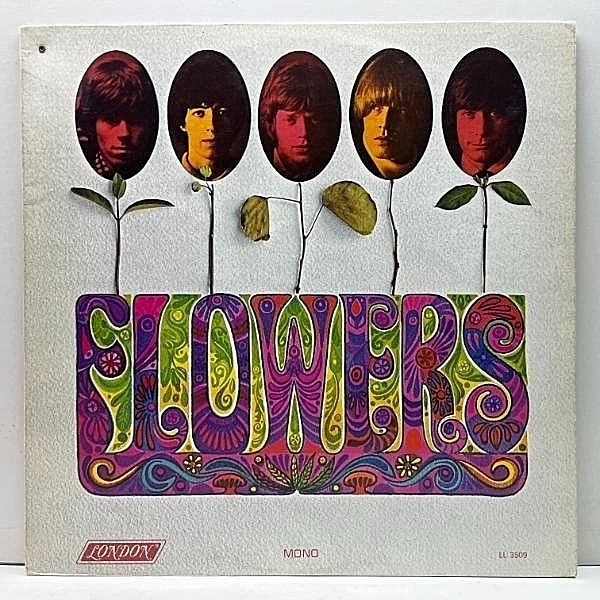 レコードメイン画像：レア!良好品! USオリジナル MONO 赤ラベ ROLLING STONES Flowers ('67 London) ローリング・ストーンズ／フラワーズ 米 LP モノラル 原盤