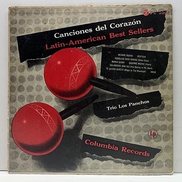 レコードメイン画像：JPN?US?直輸入? 10インチ FLAT 深溝 TRIO LOS PANCHOS Canciones Del Corazon - Latin American Best Sellers トリオ・ロス・パンチョス