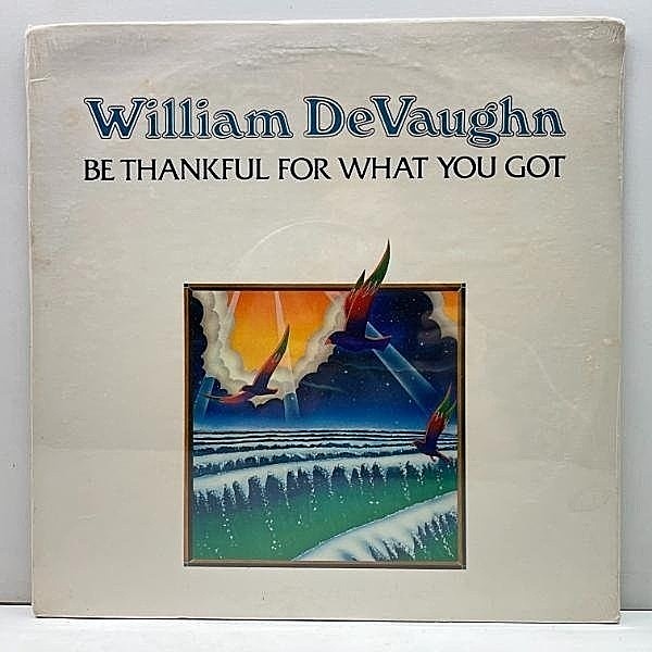 レコードメイン画像：Rare!!【シールド未開封】USオリジナル WILLIAM DeVAUGHN Be Thankful For What You Got ('74 Roxbury) MASSIVE ATTACKカバー サンプリング