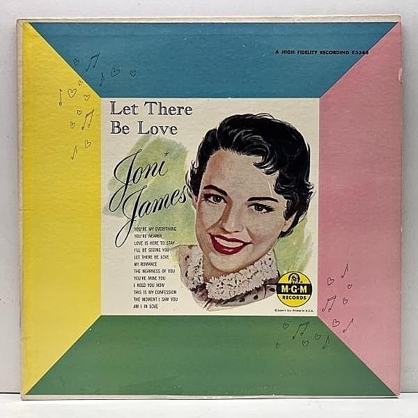レコードメイン画像：【デビュー作】美盤!! MONO 深溝 USオリジナル JONI JAMES Let There Be Love (MGM E 3348) ジョニ・ジェームス 1st アルバム