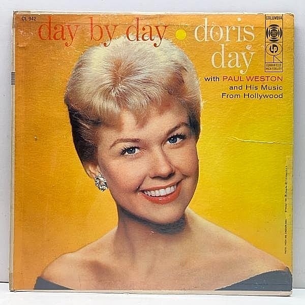 レコードメイン画像：USオリジナル MONO 初版 6eye 深溝 DORIS DAY Day By Day ('56 Columbia) w/ Paul Weston 絶品のバラードを綴った癒しの名盤 米 モノラル