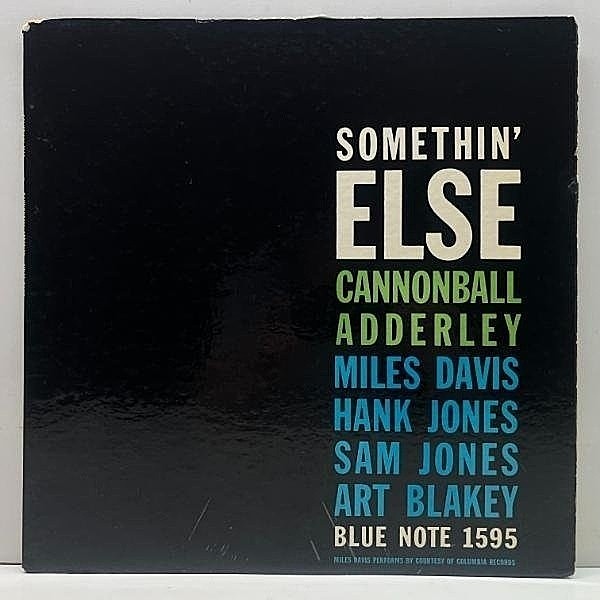 レコードメイン画像：Rare!!【R・INC無し】完全オリジナル CANNONBALL ADDERLEY Somethin Else (Blue Note 1595) 明朝47WEST 深溝 MONO RVG 耳 1stプレス 初版
