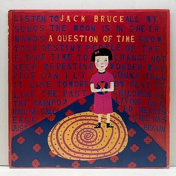 レコードメイン画像：【KIP HANRAHANの名曲カバー】美盤!! オリジナル JACK BRUCE A Question Of Time ('89年 Epic 希少アナログ ) ジャック・ブルース